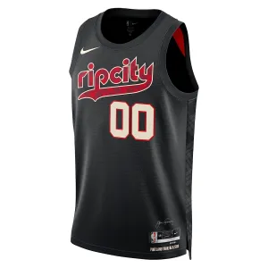 Maillot Homme Portland Trail Blazers Scoot Henderson City Edition 2023-24 Noir Swingman
