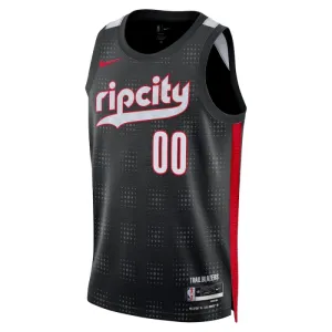 Maillot Homme Portland Trail Blazers Scoot Henderson City Edition 2024-25 Noir Swingman