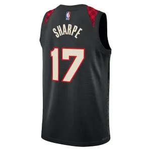 Maillot Homme Portland Trail Blazers Shaedon Sharpe City Edition 2023-24 Noir Swingman
