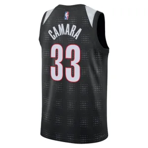 Maillot Homme Portland Trail Blazers Toumani Camara City Edition 2024-25 Noir Swingman