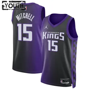 Maillot Enfant Sacramento Kings Davion Mitchell Statement Edition 2023-24 Violet Swingman