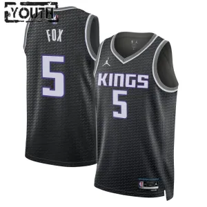 Maillot Enfant Sacramento Kings De Aaron Fox 5 Statement Edition Noir Swingman