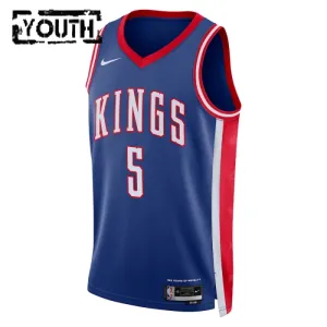 Maillot Enfant Sacramento Kings De Aaron Fox City Edition 2024-25 Bleu Swingman