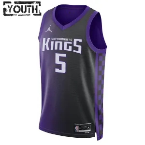 Maillot Enfant Sacramento Kings De Aaron Fox Statement Edition 2023-24 Violet Swingman