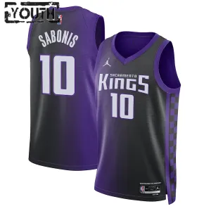 Maillot Enfant Sacramento Kings Domantas Sabonis Statement Edition 2023-24 Violet Swingman