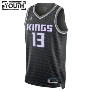 Maillot Enfant Sacramento Kings Keegan Murray 13 Statement Edition Noir Swingman