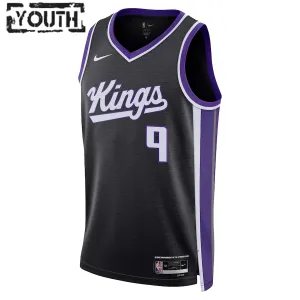 Maillot Enfant Sacramento Kings Kevin Huerter Icon Edition 2023-24 Noir Swingman