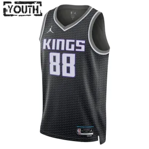 Maillot Enfant Sacramento Kings Neemias Queta 88 Statement Edition Noir Swingman