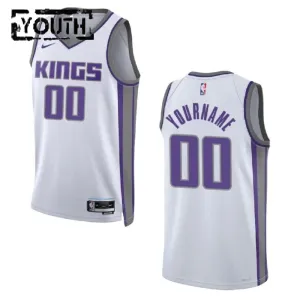 Maillot Enfant Sacramento Kings Personnalisé Association Edition Blanc Swingman Maillot Enfant Sacramento Kings Personnalisé Association Edition Blanc Swingman
