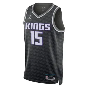 Maillot Homme Sacramento Kings Davion Mitchell 15 Statement Edition Noir Swingman