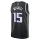 Maillot Homme Sacramento Kings Davion Mitchell 15 Statement Edition Noir Swingman