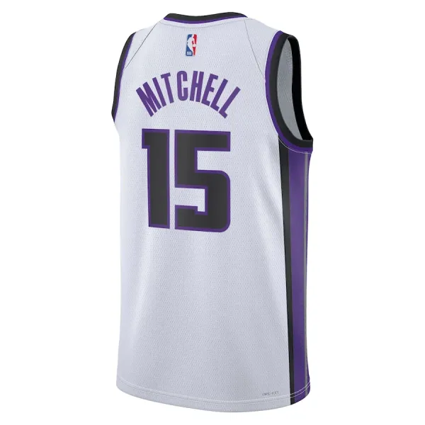Maillot Homme Sacramento Kings Davion Mitchell Association Edition 2023-24 Blanc Swingman