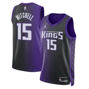 Maillot Homme Sacramento Kings Davion Mitchell Statement Edition 2023-24 Violet Swingman