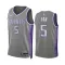 Maillot Homme Sacramento Kings De Aaron Fox 5 City Edition 2022-23 Gris Swingman