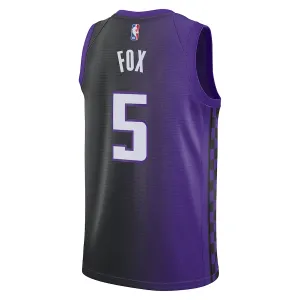 Maillot Homme Sacramento Kings De Aaron Fox Statement Edition 2023-24 Violet Swingman