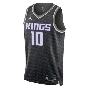 Maillot Homme Sacramento Kings Domantas Sabonis 10 Statement Edition Noir Swingman