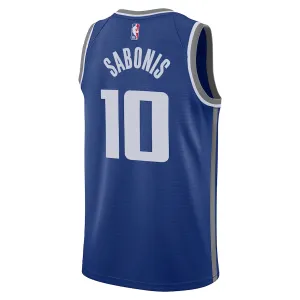 Maillot Homme Sacramento Kings Domantas Sabonis City Edition 2023-24 Bleu Swingman