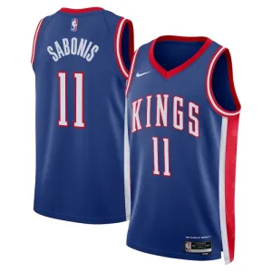 Maillot Homme Sacramento Kings Domantas Sabonis City Edition 2024-25 Bleu Swingman