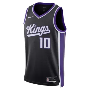 Maillot Homme Sacramento Kings Domantas Sabonis Icon Edition 2023-24 Noir Swingman