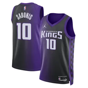 Maillot Homme Sacramento Kings Domantas Sabonis Statement Edition 2023-24 Violet Swingman