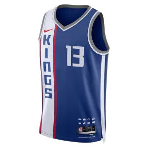 Maillot Homme Sacramento Kings Keegan Murray City Edition 2023-24 Bleu Swingman