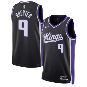 Maillot Homme Sacramento Kings Kevin Huerter Icon Edition 2023-24 Noir Swingman
