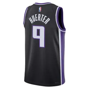 Maillot Homme Sacramento Kings Kevin Huerter Icon Edition 2023-24 Noir Swingman