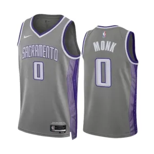 Maillot Homme Sacramento Kings Malik Monk 0 City Edition 2022-23 Gris Swingman Maillot Homme Sacramento Kings Malik Monk 0 City Edition 2022-23 Gris Swingman