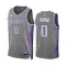 Maillot Homme Sacramento Kings Malik Monk 0 City Edition 2022-23 Gris Swingman