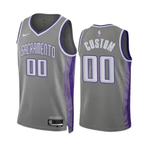 Maillot Homme Sacramento Kings Personnalisé City Edition 2022-23 Gris Swingman Maillot Homme Sacramento Kings Personnalisé City Edition 2022-23 Gris Swingman
