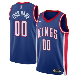 Maillot Homme Sacramento Kings Personnalisé City Edition 2024-25 Bleu Swingman