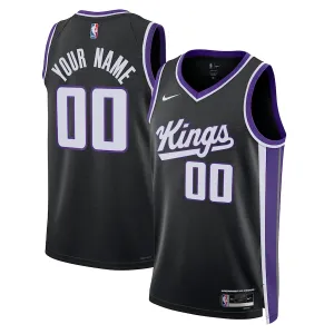Maillot Homme Sacramento Kings Personnalisé Icon Edition 2023-24 Noir Swingman