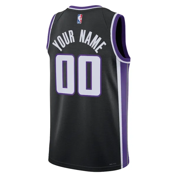 Maillot Homme Sacramento Kings Personnalisé Icon Edition 2023-24 Noir Swingman