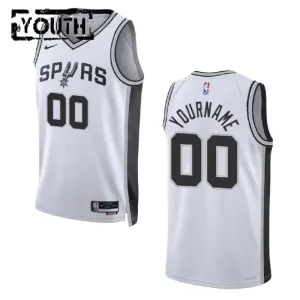 Maillot Enfant San Antonio Spurs Personnalisé Association Edition Blanc Swingman Maillot Enfant San Antonio Spurs Personnalisé Association Edition Blanc Swingman