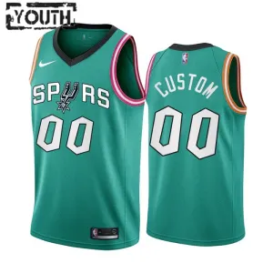 Maillot Enfant San Antonio Spurs Personnalisé City Edition 2022-23 Teal Swingman Maillot Enfant San Antonio Spurs Personnalisé City Edition 2022-23 Teal Swingman