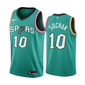 Maillot Homme San Antonio Spurs Jeremy Sochan 10 City Edition 2022-23 Teal Swingman Maillot Homme San Antonio Spurs Jeremy Sochan 10 City Edition 2022-23 Teal Swingman