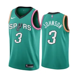 Maillot Homme San Antonio Spurs Keldon Johnson 3 City Edition 2022-23 Teal Swingman Maillot Homme San Antonio Spurs Keldon Johnson 3 City Edition 2022-23 Teal Swingman