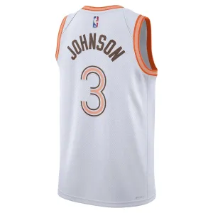 Maillot Homme San Antonio Spurs Keldon Johnson City Edition 2023-24 Blanc Swingman