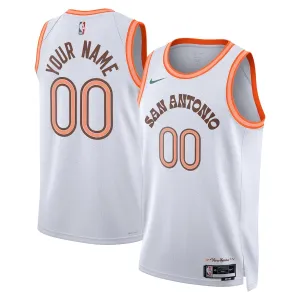 Maillot Homme San Antonio Spurs Personnalisé City Edition 2023-24 Blanc Swingman