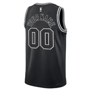 Maillot Homme San Antonio Spurs Personnalisé Classic Edition 2022-23 Noir Swingman