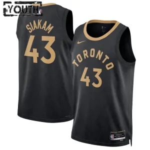 Maillot Enfant Toronto Raptors Pascal Siakam 43 City Edition 2022-23 Noir Swingman