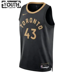 Maillot Enfant Toronto Raptors Pascal Siakam 43 City Edition 2022-23 Noir Swingman