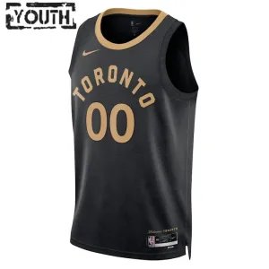 Maillot Enfant Toronto Raptors Personnalisé City Edition 2022-23 Noir Swingman