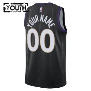 Maillot Enfant Toronto Raptors Personnalisé City Edition 2024-25 Noir Swingman