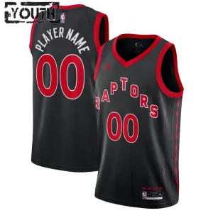 Maillot Enfant Toronto Raptors Personnalisé Statement Edition Noir Swingman