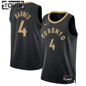Maillot Enfant Toronto Raptors Scottie Barnes 4 City Edition 2022-23 Noir Swingman