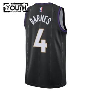 Maillot Enfant Toronto Raptors Scottie Barnes City Edition 2024-25 Noir Swingman