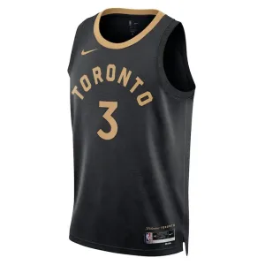 Maillot Homme Toronto Raptors OG Anunoby 3 City Edition 2022-23 Noir Swingman