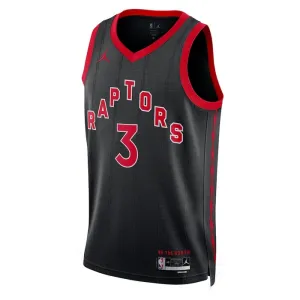 Maillot Homme Toronto Raptors OG Anunoby 3 Statement Edition Noir Swingman