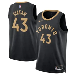 Maillot Homme Toronto Raptors Pascal Siakam 43 City Edition 2022-23 Noir Swingman